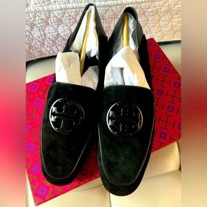 Tory Burch Ambra Chelsea crushed back loafer kid suede/ Nappa leather